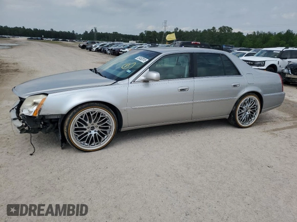 2008 Cadillac DTS 1SC with VIN 1G6KD57Y98U123020, listed as a Copart auction lot 53452815 with 113,359 mi miles and Salvage Title. Bid and sale history available at carsss.com. Image 1.