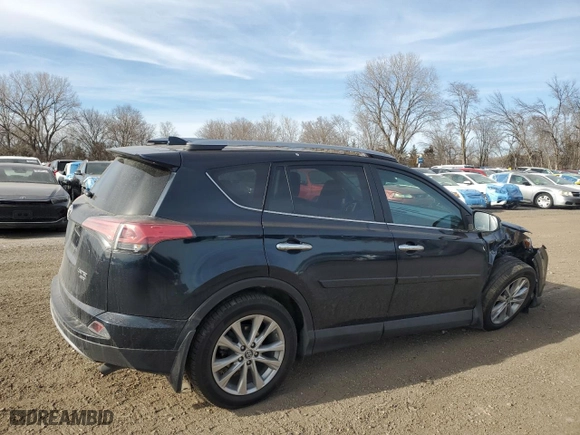 2018 Toyota RAV4 Limited with VIN 2T3DFREV8JW760652, listed as a Copart auction lot 48777085 with 66,049 mi miles and Salvage Title. Bid and sale history available at carsss.com. Image 3.
