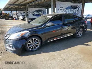 2015 Hyundai Azera z VIN KMHFG4JGXFA447569, wystawiony jako Copart lot #57344125 z przebiegiem 214 503 mil mil oraz Czysty tytuł • Clean title. Historia ofert i sprzedaży dostępna na DreamBid. Obrazek 1.
