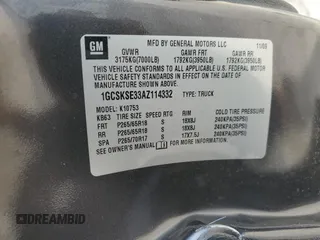 2010 Chevrolet Silverado 1500 LT with VIN 1GCSKSE33AZ114332, listed as a Copart auction lot 54046925 with 137,300 mi miles and Salvage Title. Bid and sale history available at DreamBid. Image 12.