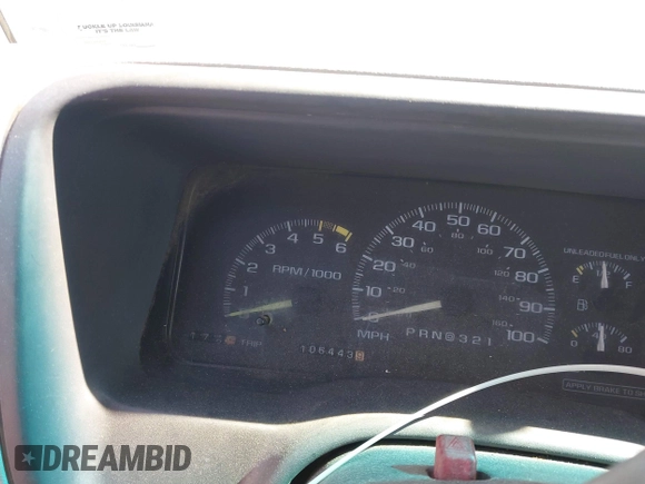 1996 GMC Sierra 1500 with VIN 1GTGC33R4TF018147, listed as a IAAI auction lot 41612770 with 106,443 mi miles and . Bid and sale history available at DreamBid. Image 15.