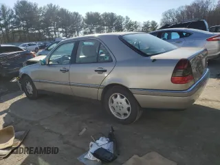 1996 Mercedes-Benz C with VIN WDBHA28E7TF319617, listed as a Copart auction lot 80874744 with 92,068 mi miles and Salvage Title. Bid and sale history available at carsss.com. Image 2.