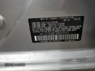 2024 Subaru Impreza with VIN JF1GUABC7R8292959, listed as a Copart auction lot 51418405 with 8,072 mi miles and Salvage Title. Bid and sale history available at carsss.com. Image 13.