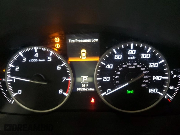 2020 Acura ILX Premium with VIN 19UDE2F7XLA003846, listed as a Copart auction lot 56463015 with 45,362 mi miles and Salvage title. Bid and sale history available at DreamBid. Image 9.