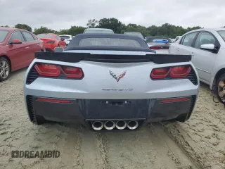 2017 Chevrolet Corvette Grand Sport 2LT with VIN 1G1YY3D7XH5103387, listed as a Copart auction lot 74677294 with 9,266 mi miles and Non Repairable. Bid and sale history available at carsss.com. Image 6.