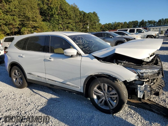 2022 Acura MDX with VIN 5J8YE1H35NL003508, listed as a Copart auction lot 76452114 with 0 mi miles and Salvage Title. Bid and sale history available at carsss.com. Image 4.