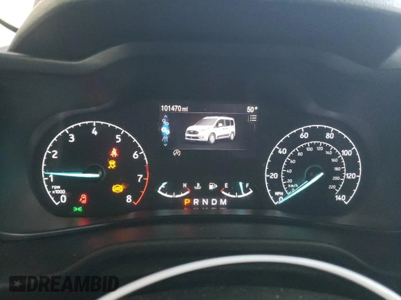 2022 Ford Transit Connect XL with VIN NM0GE9E23N1534607, listed as a Copart auction lot 78813464 with 101,470 mi miles and Salvage title. Bid and sale history available at DreamBid. Image 9.