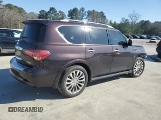 2015 Infiniti QX80 z VIN JN8AZ2ND4F9770423, wystawiony jako Copart lot #48514955 z przebiegiem 88 688 mil mil oraz Szkoda całkowita • Salvage title. Historia ofert i sprzedaży dostępna na DreamBid. Obrazek 3.