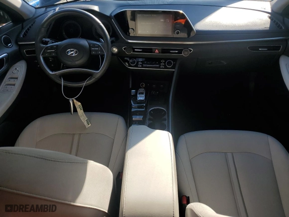 2021 Hyundai Sonata Hybrid SEL with VIN KMHL34JJ8MA018941, listed as a Copart auction lot 83342544 with 86,015 mi miles and Salvage Title. Bid and sale history available at carsss.com. Image 8.