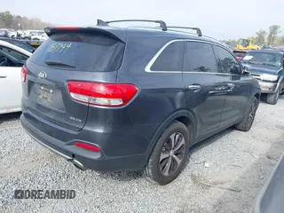 2017 Kia Sorento EX V6 with VIN 5XYPH4A54HG187743, listed as a IAAI auction lot 41490227 with 208,553 mi miles. Bid and sale history available at carsss.com. Image 4.