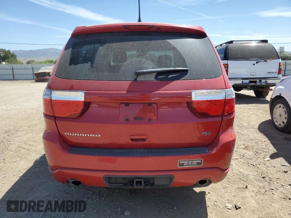 2013 Dodge Durango R/T with VIN 1C4SDHCT9DC689526, listed as a Copart auction lot 56386035 with 65,242 mi miles and Salvage title. Bid and sale history available at DreamBid. Image 6.