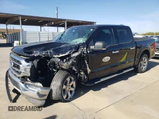 2021 Ford F-150 XL with VIN 1FTEW1C52MFC87443, listed as a Copart auction lot 80095794 with 113,870 mi miles and Salvage Title. Bid and sale history available at carsss.com. Image 1.