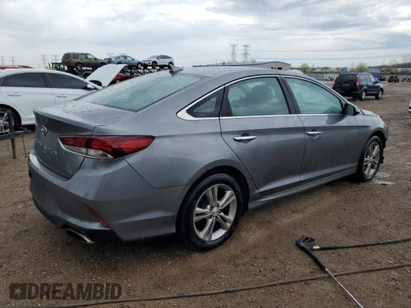 2018 Hyundai Sonata SEL with VIN 5NPE34AF3JH632650, listed as a Copart auction lot 54049745 with 96,756 mi miles and Salvage Title. Bid and sale history available at DreamBid. Image 3.
