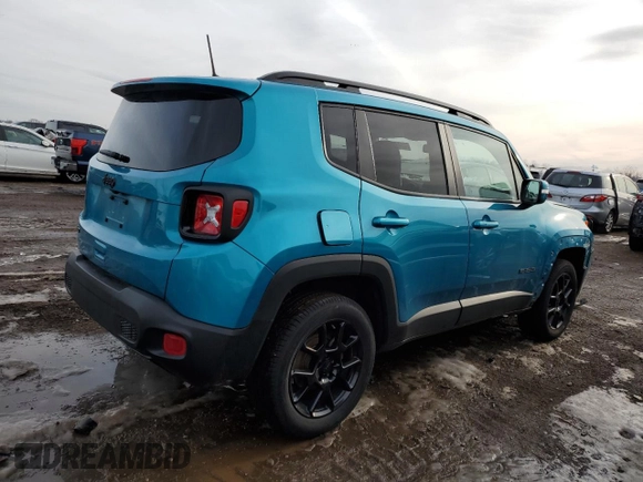 2020 Jeep Renegade Latitude with VIN ZACNJBBB6LPL34817, listed as a Copart auction lot 45463235 with 32,727 mi miles and Salvage Title. Bid and sale history available at carsss.com. Image 3.