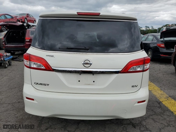 2017 Nissan Quest SV with VIN JN8AE2KP0H9169992, listed as a Copart auction lot 62745663 with 98,219 mi miles. Bid and sale history available at carsss.com. Image 6.