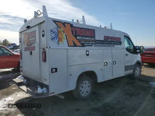 2021 Ford Transit with VIN 1FDBW5P83MKA16280, listed as a Copart auction lot 41982805 with 54,017 mi miles and Salvage Title. Bid and sale history available at DreamBid. Image 3.