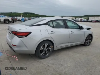 2022 Nissan Sentra SV with VIN 3N1AB8CV9NY290274, listed as a Copart auction lot 55827375 with 53,060 mi miles and Salvage Title. Bid and sale history available at DreamBid. Image 3.