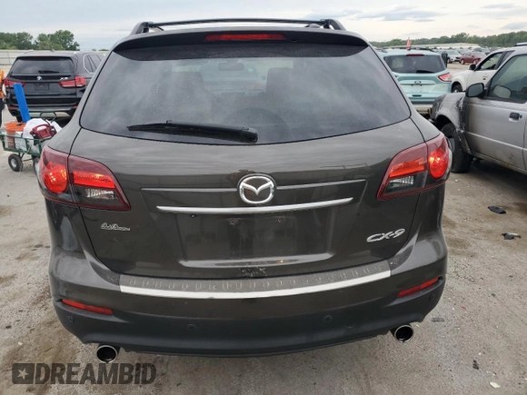 2015 Mazda CX-9 Grand Touring z VIN JM3TB2DA0F0468350, wystawiony jako Copart lot #61545095 z przebiegiem 154 050 mil mil oraz Szkoda całkowita • Salvage title. Historia ofert i sprzedaży dostępna na DreamBid. Obrazek 6.