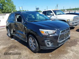 2014 Mitsubishi Outlander SE with VIN 4A4AR4AU0EE005236, listed as a IAAI auction lot 42320491 with 120,808 mi miles and . Bid and sale history available at DreamBid. Image 1.