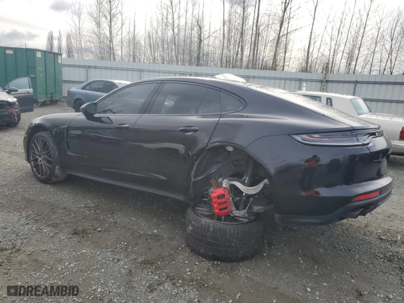 2023 Porsche Panamera S with VIN WP0AB2A70PL130052, listed as a Copart auction lot 46674545 with 12,615 mi miles and Salvage Title. Bid and sale history available at carsss.com. Image 2.