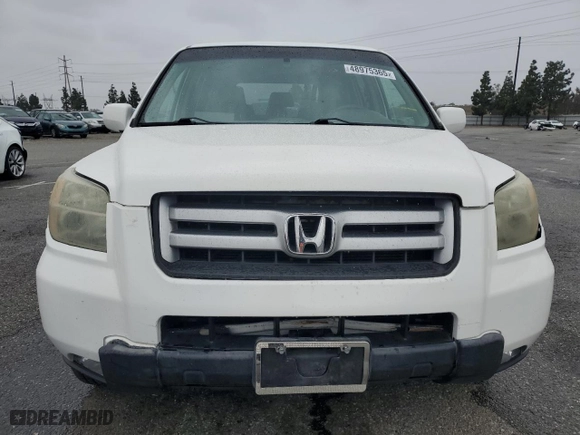 2006 Honda Pilot EX-L with VIN 5FNYF28556B026374, listed as a Copart auction lot 48975365 with 177,533 mi miles and Salvage Title. Bid and sale history available at carsss.com. Image 5.
