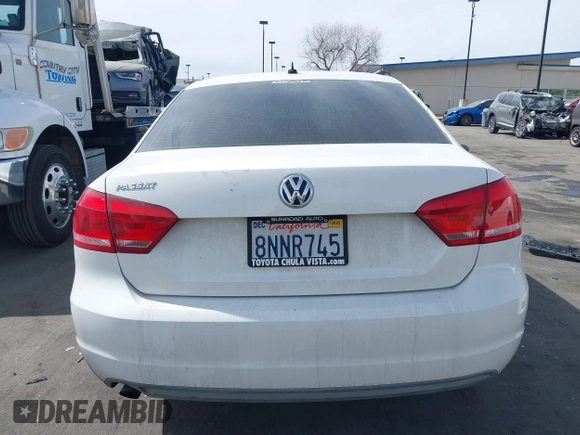 2012 Volkswagen Passat S with VIN 1VWAP7A39CC074793, listed as a IAAI auction lot 41626730 with 108,659 mi miles and . Bid and sale history available at DreamBid. Image 13.
