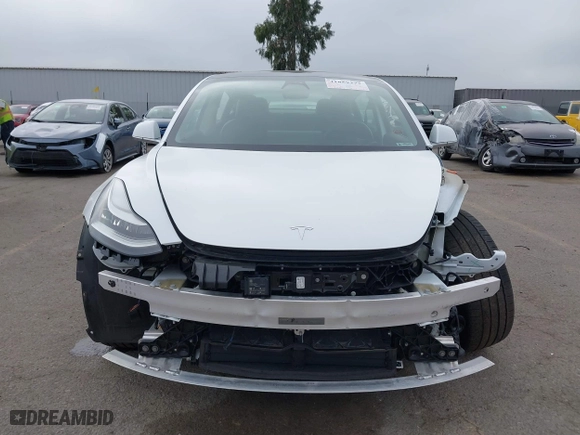 2019 Tesla Model 3 Long Range with VIN 5YJ3E1EB2KF361541, listed as a IAAI auction lot 41859373 with 54,664 mi miles. Bid and sale history available at carsss.com. Image 13.
