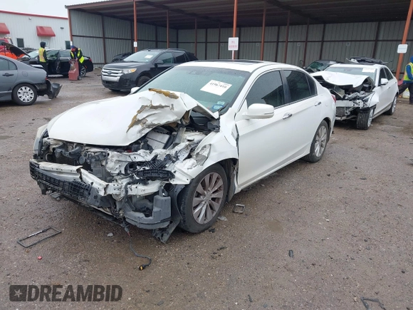 2014 Honda Accord EX-L with VIN 1HGCR2F82EA195419, listed as a IAAI auction lot 41967410 with 228,604 mi miles and . Bid and sale history available at carsss.com. Image 17.