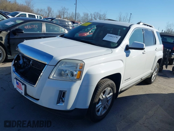 2014 GMC Terrain SLE z VIN 2GKALREK4E6202482, wystawiony jako IAAI lot #41882136 z przebiegiem 122 236 mil mil oraz . Historia ofert i sprzedaży dostępna na DreamBid. Obrazek 2.