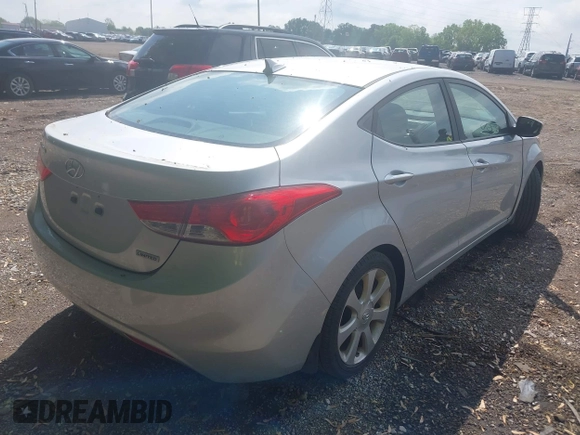 2013 Hyundai Elantra Limited with VIN 5NPDH4AE3DH223833, listed as a IAAI auction lot 42209982 with 169,665 mi miles and . Bid and sale history available at DreamBid. Image 4.