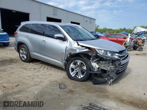 2018 Toyota Highlander Limited with VIN 5TDYZRFH6JS246060, listed as a Copart auction lot 56359525 with 196,151 mi miles and Salvage title. Bid and sale history available at DreamBid. Image 4.