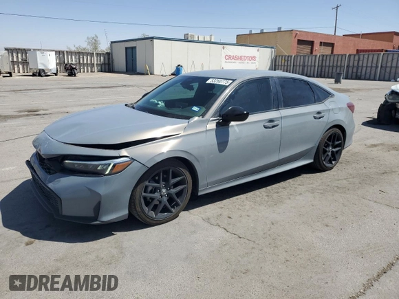 2025 Honda Civic Sport with VIN 2HGFE2F5XSH509264, listed as a Copart auction lot 53260775 with 17,169 mi miles and Salvage title. Bid and sale history available at DreamBid. Image 1.