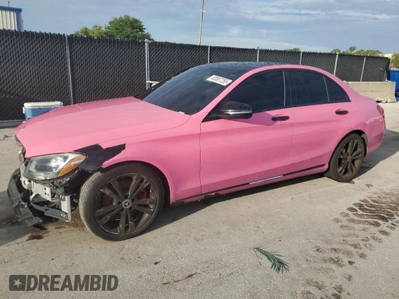 2018 Mercedes-Benz C 300 with VIN WDDWF4JB8JR311193, listed as a Copart auction lot 63587255 with 68,387 mi miles and Clean title. Bid and sale history available at DreamBid. Image 1.