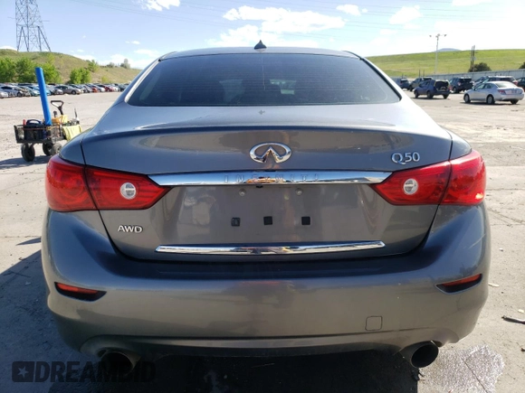 2015 Infiniti Q50 Premium z VIN JN1BV7AR6FM401105, wystawiony jako Copart lot #56982265 z przebiegiem 108 256 mil mil oraz Czysty tytuł • Clean title. Historia ofert i sprzedaży dostępna na DreamBid. Obrazek 6.