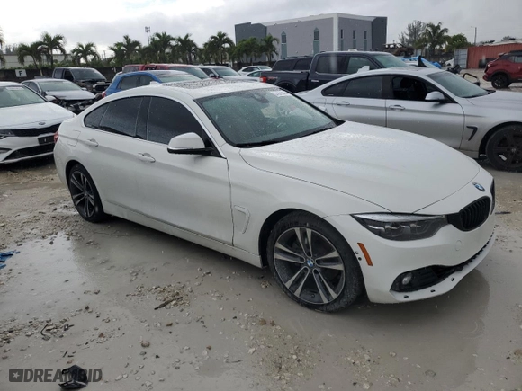 2020 BMW 4 Series 430i with VIN WBA4J1C02LCD10797, listed as a Copart auction lot 51872515 with 0 mi miles and Non Repairable. Bid and sale history available at carsss.com. Image 4.