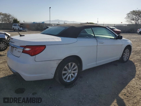 2012 Chrysler 200 Touring with VIN 1C3BCBEB9CN116072, listed as a Copart auction lot 52455665 with 76,808 mi miles and Salvage Title. Bid and sale history available at DreamBid. Image 3.
