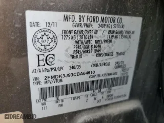 2012 Ford Edge SEL with VIN 2FMDK3J93CBA64610, listed as a Copart auction lot 78136024 with 146,844 mi miles and Clean Title. Bid and sale history available at carsss.com. Image 15.