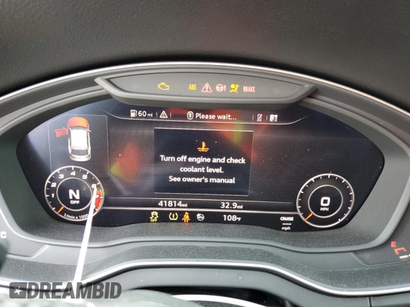 2020 Audi SQ5 Premium Plus with VIN WA1B4AFY8L2127341, listed as a Copart auction lot 69452274 with 41,814 mi miles and Salvage Title. Bid and sale history available at DreamBid. Image 9.