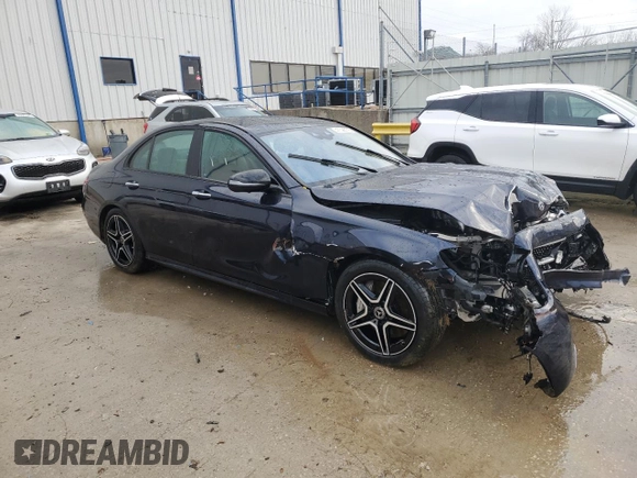 2023 Mercedes-Benz E 450 with VIN W1KZF5KBXPB138070, listed as a Copart auction lot 47026175 with 40,503 mi miles and Salvage Title. Bid and sale history available at DreamBid. Image 4.