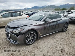 2017 Infiniti Q60 Premium z VIN JN1CV7EK8HM111114, wystawiony jako Copart lot #55185015 z przebiegiem 95 683 mil mil oraz Szkoda całkowita • Salvage title. Historia ofert i sprzedaży dostępna na DreamBid. Obrazek 1.