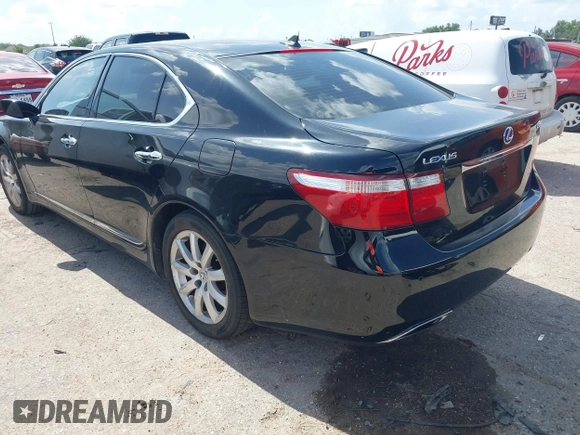 2008 Lexus LS 460 with VIN JTHBL46F385077736, listed as a IAAI auction lot 42531528 with 107,574 mi miles and . Bid and sale history available at DreamBid. Image 3.