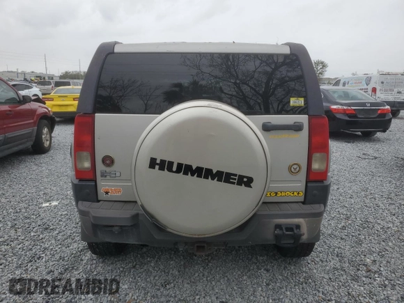 2006 Hummer H3 with VIN 5GTDN136968303659, listed as a Copart auction lot 89052425 with 275,002 mi miles and Clean Title. Bid and sale history available at DreamBid. Image 6.