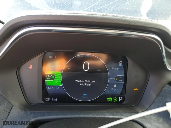 2023 Chevrolet Bolt EUV Premier with VIN 1G1FZ6S05P4205101, listed as a Copart auction lot 50880205 with 12,947 mi miles and Salvage Title. Bid and sale history available at carsss.com. Image 9.