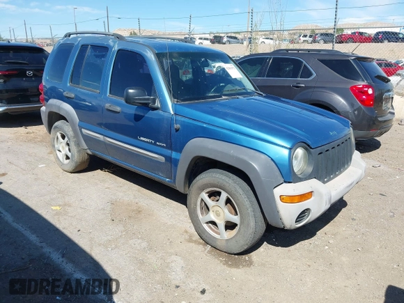 2003 Jeep Liberty Sport with VIN 1J4GL48K03W569834, listed as a IAAI auction lot 42061973 with 278,475 mi miles. Bid and sale history available at carsss.com. Image 1.