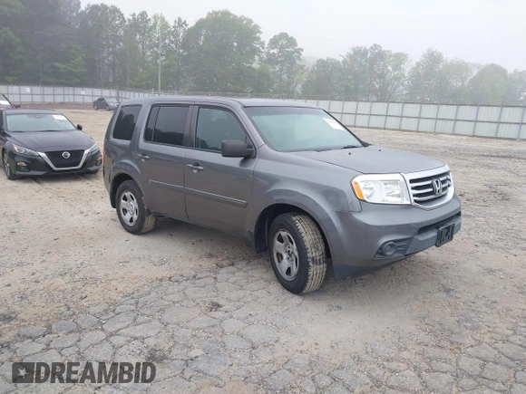 2014 Honda Pilot LX with VIN 5FNYF4H2XEB004614, listed as a IAAI auction lot 42236980 with 160,357 mi miles and . Bid and sale history available at DreamBid. Image 1.