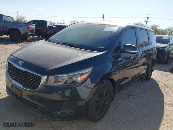 2016 Kia Sedona LX with VIN KNDMB5C16G6127985, listed as a IAAI auction lot 41890892 with 122,786 mi miles. Bid and sale history available at carsss.com. Image 17.