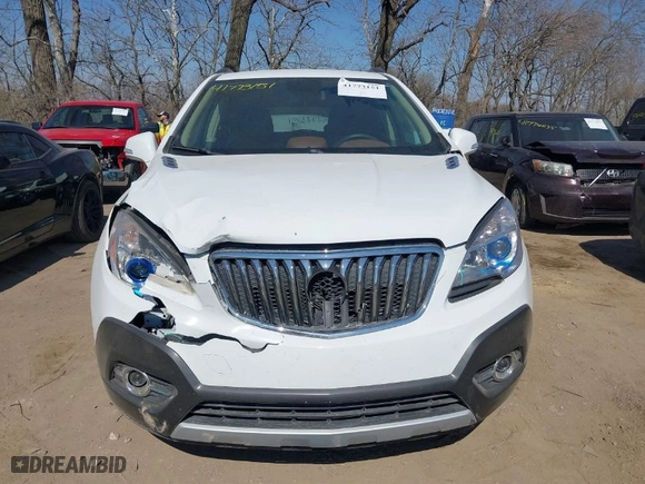 2016 Buick Encore Leather with VIN KL4CJCSB8GB534592, listed as a IAAI auction lot 41773151 with 59,181 mi miles. Bid and sale history available at carsss.com. Image 12.
