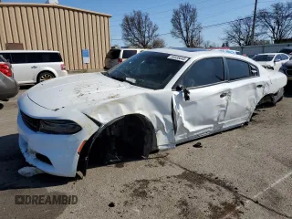 2019 Dodge Charger SXT with VIN 2C3CDXBG8KH657510, listed as a Copart auction lot 50595045 with 82,184 mi miles and Salvage title. Bid and sale history available at DreamBid. Image 1.