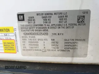 2016 Chevrolet Traverse LT with VIN 1GNKRGKD3GJ254269, listed as a IAAI auction lot 42006283 with 154,586 mi miles. Bid and sale history available at carsss.com. Image 9.