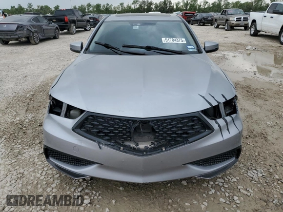 2018 Acura TLX Technology with VIN 19UUB1F56JA005169, listed as a Copart auction lot 51704375 with 129,442 mi miles and Salvage Title. Bid and sale history available at DreamBid. Image 5.